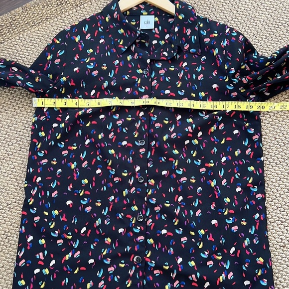 Cabi Black Patterned Blouse - Picture 5 of 7